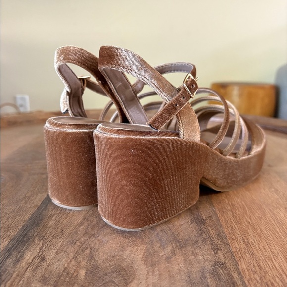 Coconuts by Matisse stargaze brown platform Sandal Heels size 9 - Picture 5 of 8